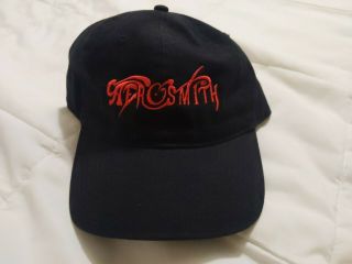 Aerosmith Deuces Are Wild Hat Las Vegas Residency Strapback Black Hat Red Logo