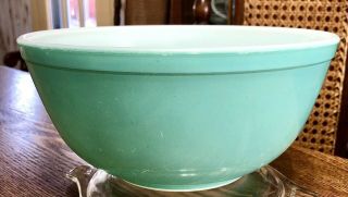 Vintage PYREX 403 Robin Egg Turquoise Blue Mixing Nesting Bowl USA 2 1/2 QT 3