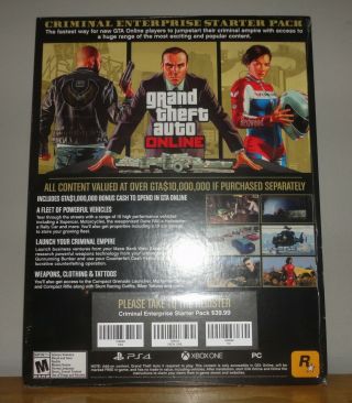 Grand Theft Auto Online Store Counter Display 11 X 8.  5 V 5 Xbox One Ps4 Pc