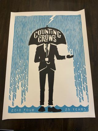 Counting Crows 2018 Tour 25 Years Poster - 18x24