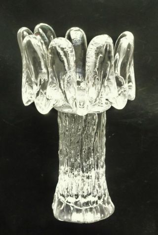 Kosta Boda Glass Goran Warff Tall Sunflower Candle Holder,  Votive - 18cm/ 7.  25 "
