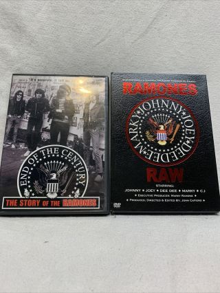 The Ramones 2 Dvds End Of The Century The Story Of The Ramones,  Ramones Raw Punk