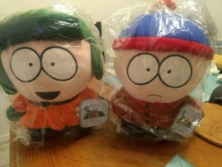 South Park Plush Kyle,  Stan Comedy Central 1998 10” Tall Stuffed Doll