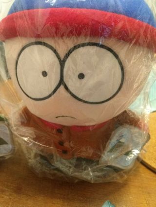 SOUTH PARK Plush KYLE,  STAN Comedy Central 1998 10” Tall Stuffed doll 2