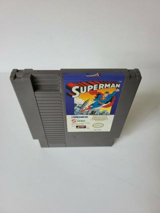 Superman Nes Nintendo Cart Only Video Game Authentic