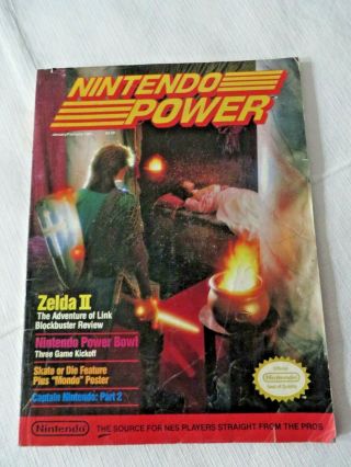 Nintendo Power Vol.  4 - Jan/feb 1989 - Zelda Ii - No Poster - That I Can See