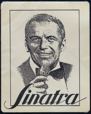 Frank Sinatra Back Stage Pass Black And White 1980 