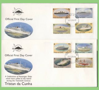 Tristan Da Cunha 1994 Passenger Ships Definitives On Three First Day Covers