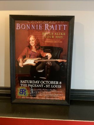 Rare Bonnie Raitt Poster - The Pageant 20th Anniversary Print