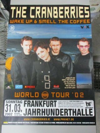 2002 German Rock And Roll Concert Poster The Cranberries Dolores O 