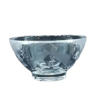 Orrefors Crystal Glass Large Centerpiece Bowl Christmas 