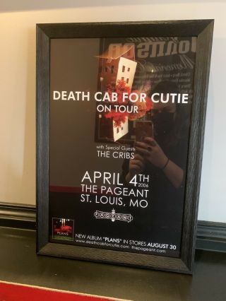 Rare Death Cab For Cutie Poster - The Pageant 20th Anniversary Print