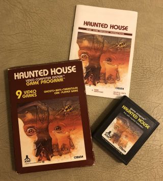 Vintage Haunted House Atari Game W/ Instruction Book - 1981