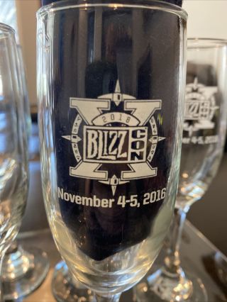 Blizzard Employee Only Gift: Blizzcon 2016 Party — Champagne Flute Glass