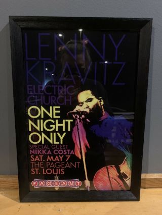 Rare Lenny Kravitz Poster - The Pageant 20th Anniversary Print