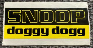 Vintage Sticker Snoop Doggy Dogg Og Hip Hop Vintage Retro Sticker Memorabilia