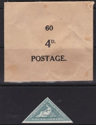 S.  Africa 1926 4d Triangular - Packet With Printers Seal - Rare