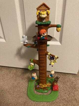 Rare 2000 Rugrats Complete Set Of Burger King Towering Tree House (all 8 Toys)