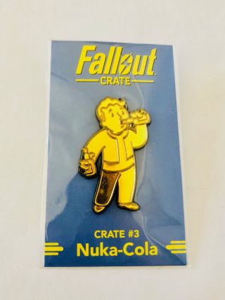 Party Boy Perk Pin 3 Fallout Loot Gaming Crate June 2018 Exclusive Bethesda
