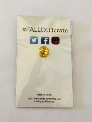 Party Boy Perk Pin 3 Fallout Loot Gaming Crate June 2018 EXCLUSIVE Bethesda 2