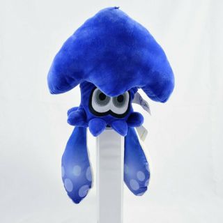 Official Nintendo Splatoon Plush Squid Toy Blue Mario Bros 14 " Licensed
