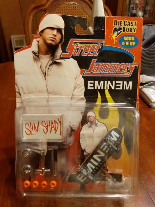 Vintage 2000 Street Jammers Eminem Slim Shady Die Cast Skateboard