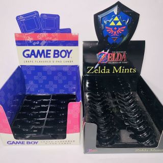 Nintendo Gameboy - Zelda Power Mints Display Box Only Nes Controller Tins No Candy