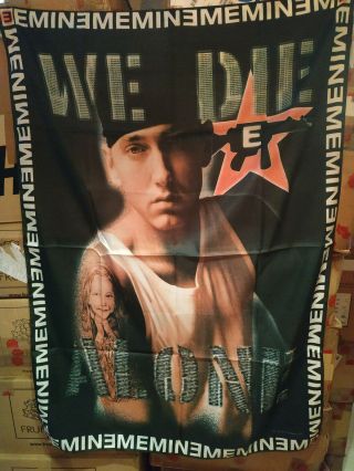 Vintage Eminem 2003 Textile Poster Flag Rap Hip Hop