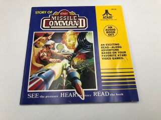 Story Of Atari Missile Command 45 Record & Read Along Book 1982 Vintage Story