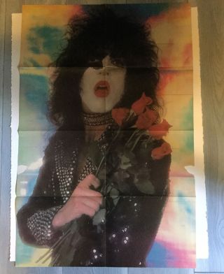 Vintage 1979 Kiss Paul Stanley Poster Aucoin 31.  5 " X 21 "
