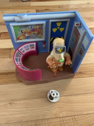The Simpsons Nuclear Power Plant Playset Wos Playmates Radioactive Homer 100