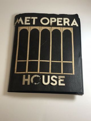 Vintage Metropolitan Opera House Scrapbook V386
