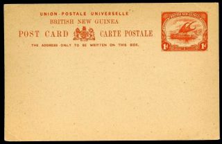 Papua Guinea - 1901 - Postal Stationery 1d Postal Card - H&g 1