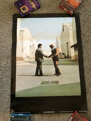 Vintage Pink Floyd Poster”wish You Were Here Acoo3”.  Anabas 1975 England 23x33”