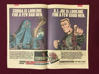 1983 Vintage Print Ad For Atari 2600 G.  I.  Joe Cobra Strike Video Game