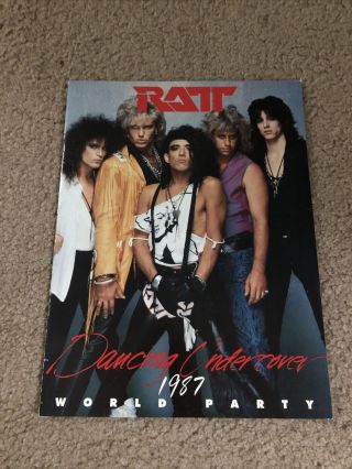 Vintage 1987 Ratt Dancing Undercover World Party Tour Concert Program Book