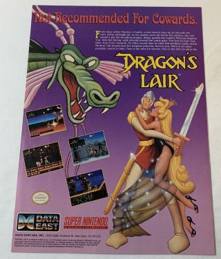 1992 Video Game Ad Page Dragon 
