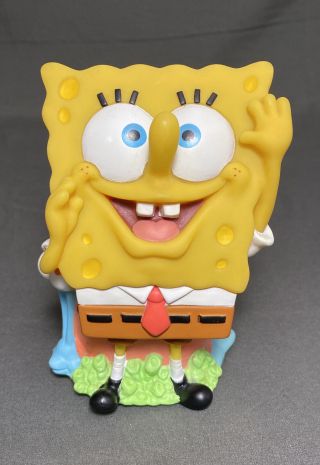 Vintage Spongebob Squarepants W/gary Talking 5 " Figure Viacom 2000