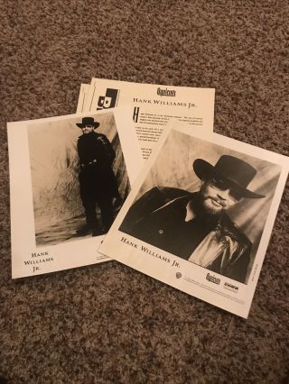 Gift 1992 Hank Williams Jr - Music Press 2 Photo Album Kit Country Promo Rare
