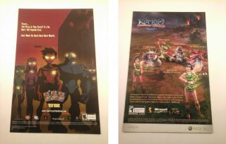 2005 Video Game Print Ad - Teen Titans & Kameo: Elements Of Power - Double Sided