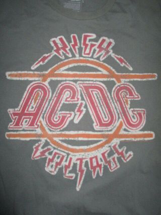 Old Navy Ac Dc " High Voltage " (lg) T - Shirt Angus Young