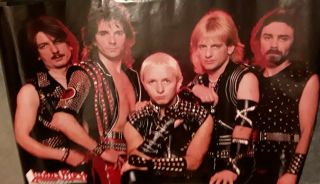 Judas Priest 1984 Poster Vintage.  Rare.  Collectable.