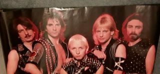 Judas Priest 1984 POSTER Vintage.  Rare.  COLLECTABLE. 2