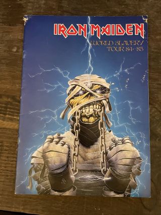 Vintage Iron Maiden World Slavery Tour 1984 - 85 Program Book