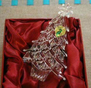 Waterford Lead Crystal 2006 Christmas Tree Ornament W/ Box