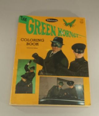 1966 The Green Hornet Coloring Book By Whitman 8 " X 11 "