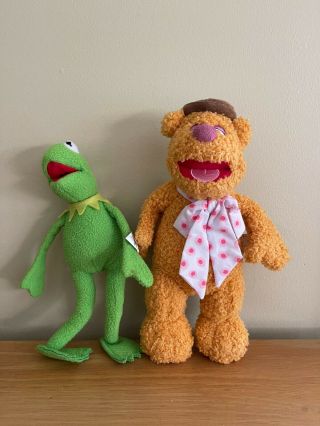 Disney The Muppets Fozzie & Kermit Plush Stuffed 2015 16 " Rare