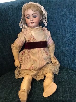 Rare Antique Bisque Head Doll S & H 1009 Dep