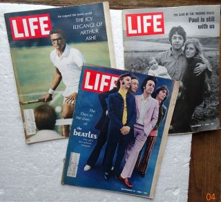 The Beatles - 3 Life Magazines: September 13 & 20 1968,  November 7,  1969