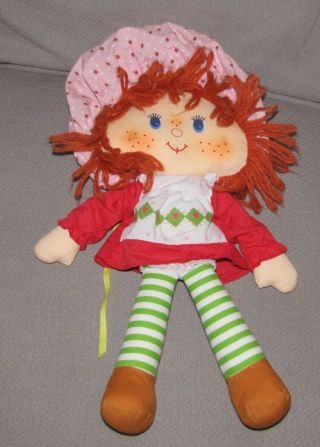 Strawberry Shortcake 1981 Rag Doll Kenner Vintage Stuffed Plush Doll